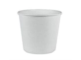 Kaffeebecher aus Hartpappe, 1 dl, weiss feste Qualität, einwandig, Ø 62 mm