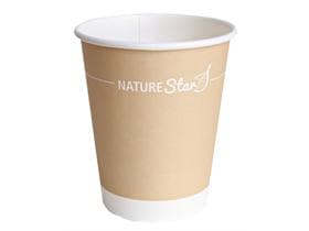 Kaffeebecher "Only Paper" 2.5 dl, Pappe plastikfrei, Ø 9 cm, einwandig