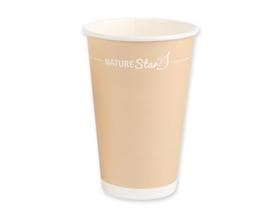 Kaffeebecher "Only Paper" 4 dl, Pappe, plastikfrei, Ø 9 cm, einwandig