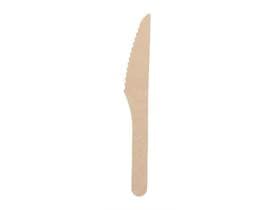 Messer aus Birkenholz, Länge 16 cm, stabil, geschmacksneutral, Klinge mit