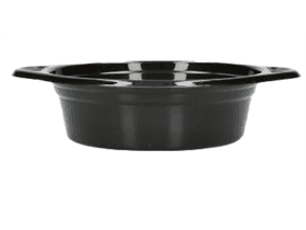 Mehrweg Suppenteller aus Kunststoff Ø 198 / 156 mm, Höhe 45 mm, schwarz
