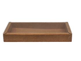 Fensterbox Nr. 8, Kraft 185x90/24mm, aufgerichtet geliefert