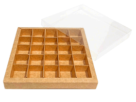 Fensterbox Nr. 16, Kraft 183/183/24mm, aufgerichtet geliefert
