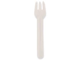 Gabel aus Karton, Länge 15.5 cm, weiss, stabil, geschmacksneutral,