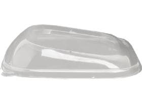 Deckel aus R-PET transparent, passend zu Salatschale aus Bagasse (Art.4814224)