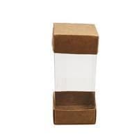 Sichtboxenset, Kraft 1x 50x50/115mm, flach geliefert