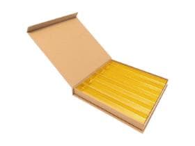 Luxbox mit Magnetverschluss, Kraft 205x205/30mm, aufgerichtet geliefert