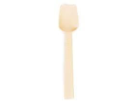 Glacelöffel aus Bio Kunststoff, beige Länge 95 mm, lose verpackt